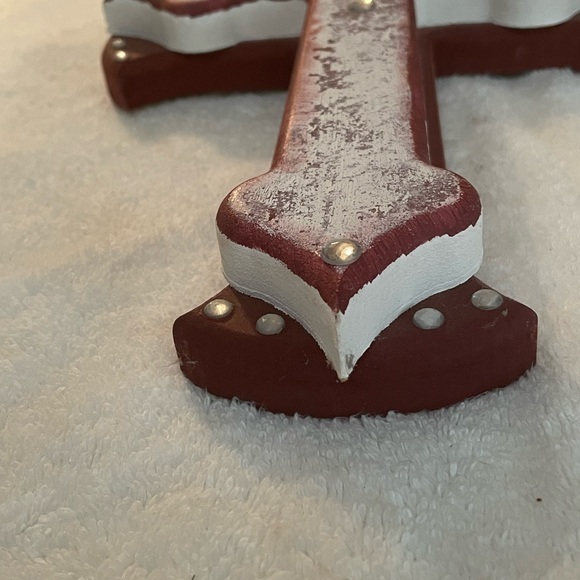 LIKE NEW Texas A&M layered wood crystal embellished wall cross 13”x8”x1.5” - Picture 7 of 10